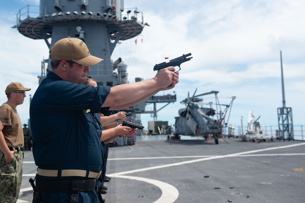 Blue Ridge Conducts a Live-Fire Exercise