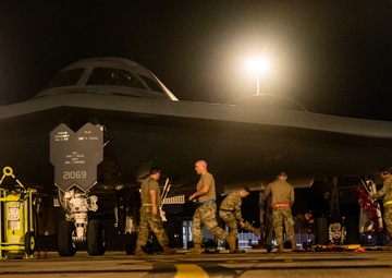 B-2 Spirit stealth bombers deploy to Australia in support of Bomber Task Force mission to the Pacific