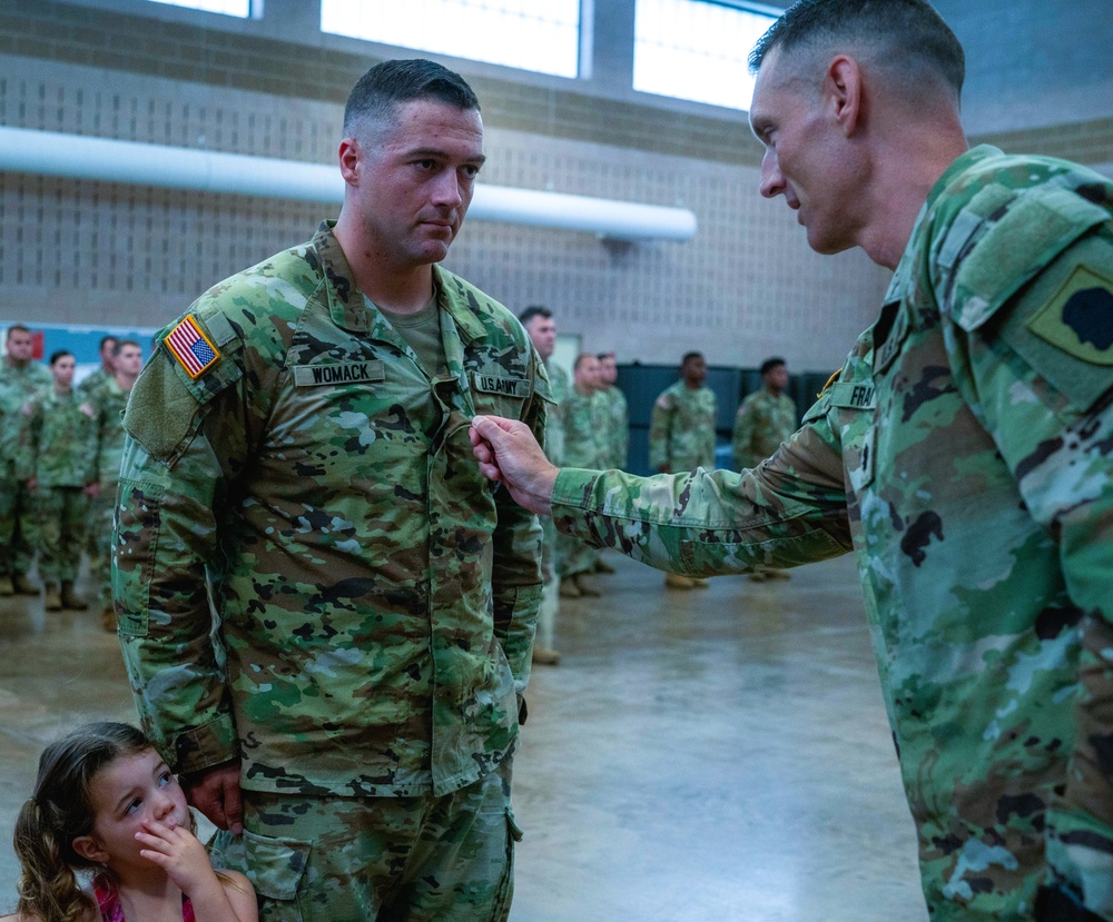 HIGHLAND, ILLINOIS, SOLDIER PROMOTED TO FIRST SERGEANT