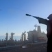 Abraham Lincoln conducts a replenishment-at-sea (RAS)