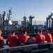 Abraham Lincoln conducts a replenishment-at-sea (RAS)