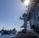 Abraham Lincoln conducts a replenishment-at-sea (RAS)