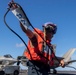 Abraham Lincoln conducts a replenishment-at-sea (RAS)