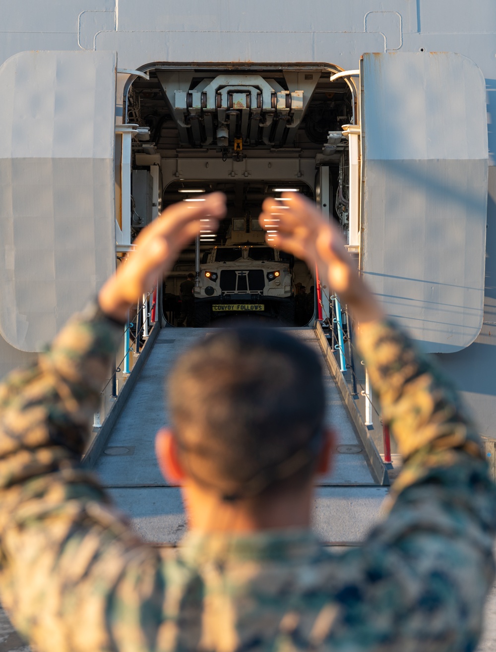Marines Offload In Souda Bay Greece