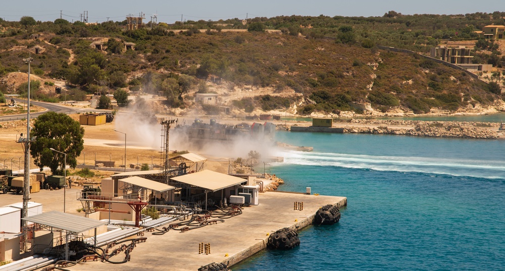 Marines Offload In Souda Bay Greece