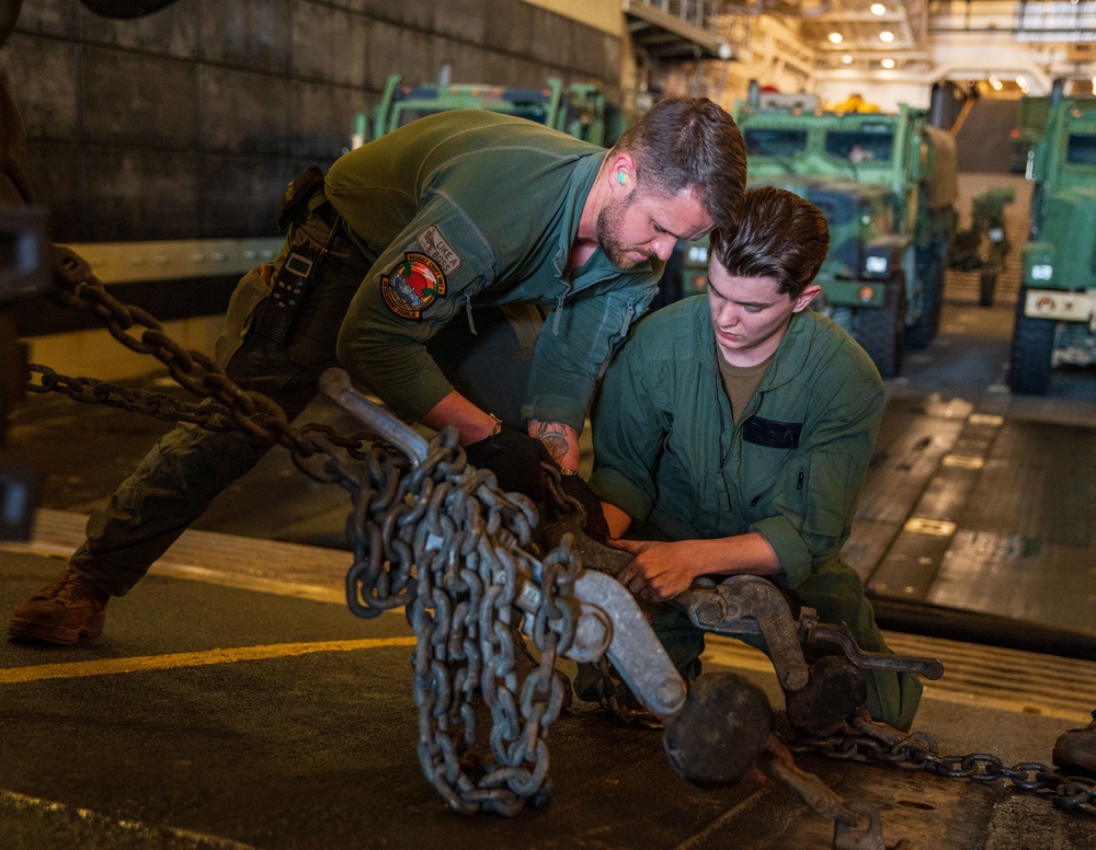 Marines Offload In Souda Bay Greece