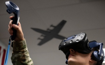 Airman use virtual reality to remain ready to go