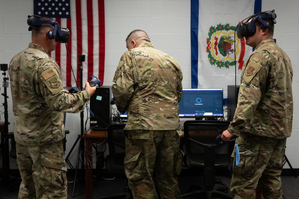 Airman use virtual reality to remain ready to go