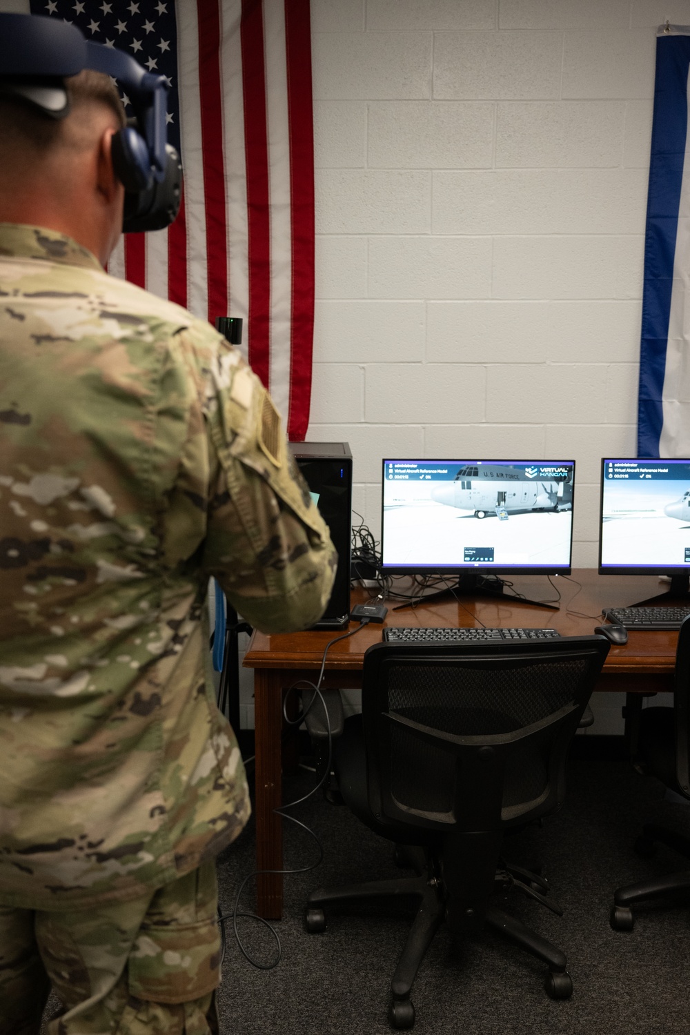 Airman use virtual reality to remain ready to go