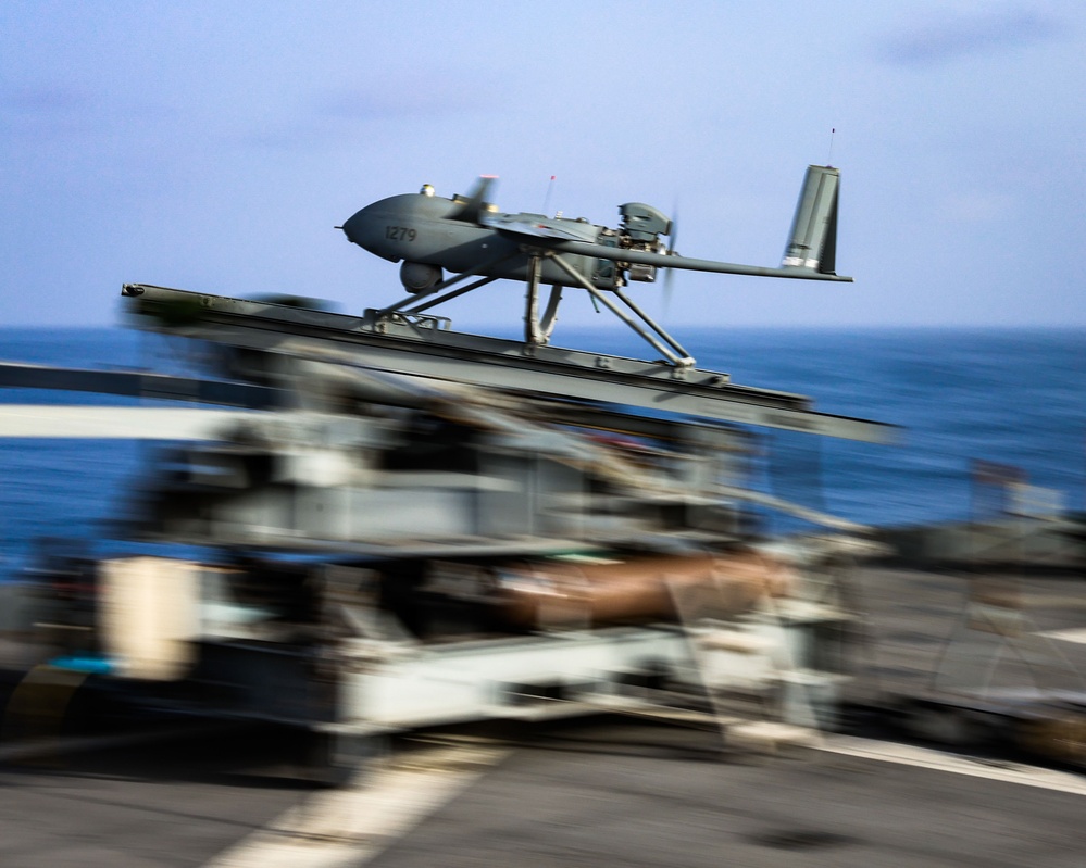 USS Hershel &quot;Woody&quot; Williams Launches UAS