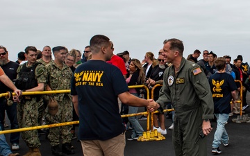 Future Sailors Enlist Aboard Carl Vinson During Family and Friends Day Cruise