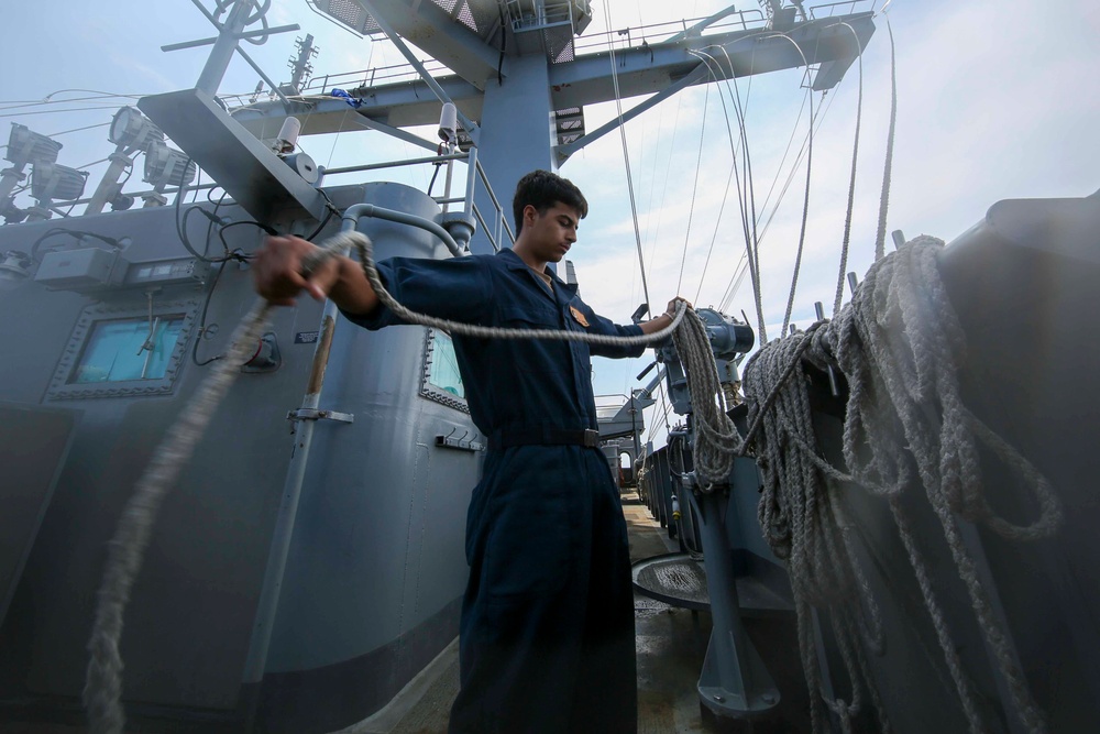 Abraham Lincoln conducts routine operations