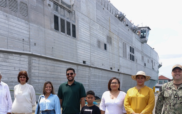 USNS Burlington (T-EPF 10) arrives in Colón, Panama as part of Continuing Promise 2024