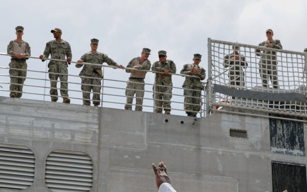 USNS Burlington (T-EPF 10) arrives in Colón, Panama as part of Continuing Promise 2024