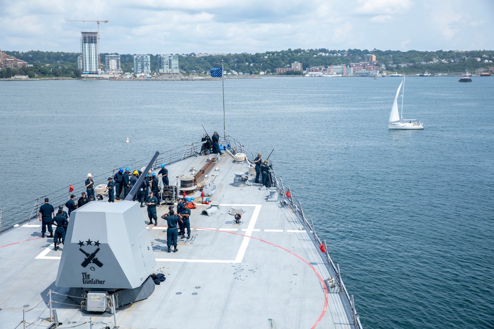 USS Delbert D. Black (DDG 119) Conducts a Sea and Anchor Evolution