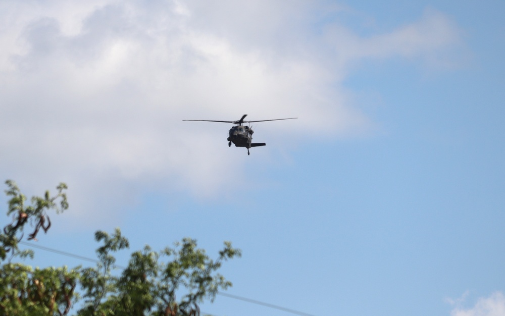 August 2024 UH-60 Black Hawk training operations at Fort McCoy for CSTX 86-24-02