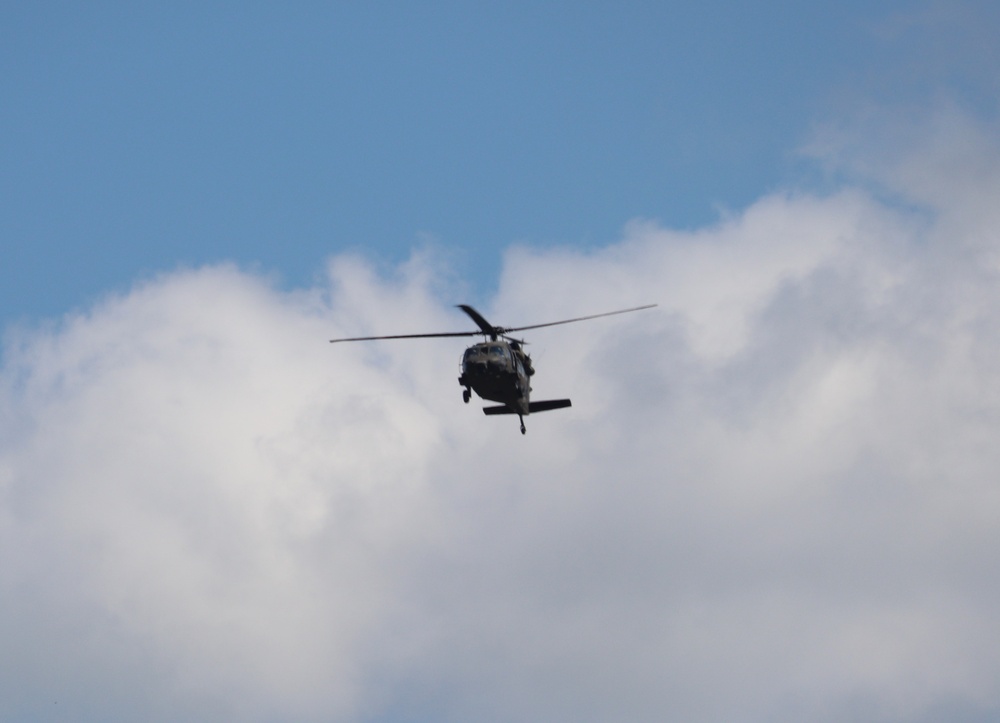 August 2024 UH-60 Black Hawk training operations at Fort McCoy for CSTX 86-24-02