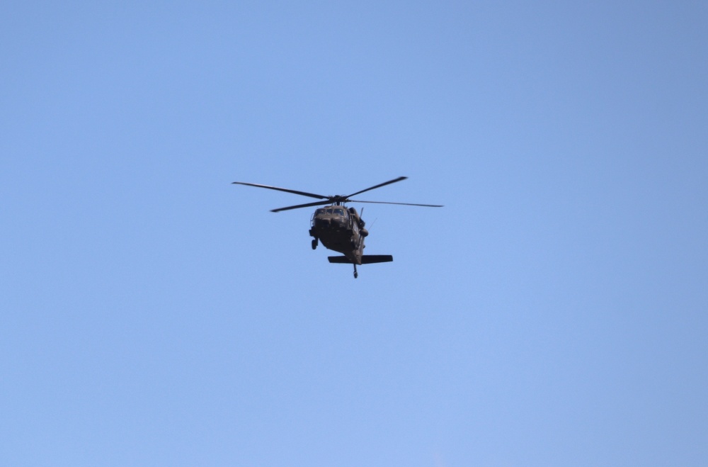 August 2024 UH-60 Black Hawk training operations at Fort McCoy for CSTX 86-24-02