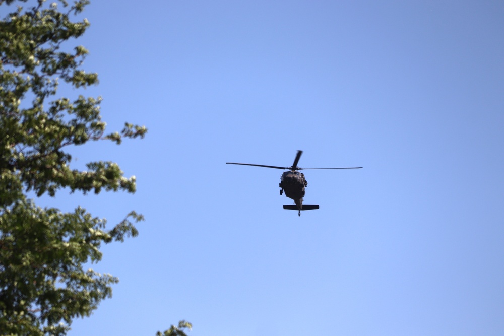 August 2024 UH-60 Black Hawk training operations at Fort McCoy for CSTX 86-24-02