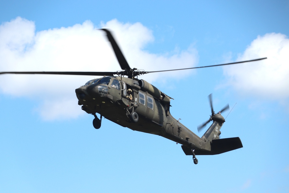 August 2024 UH-60 Black Hawk training operations at Fort McCoy for CSTX 86-24-02