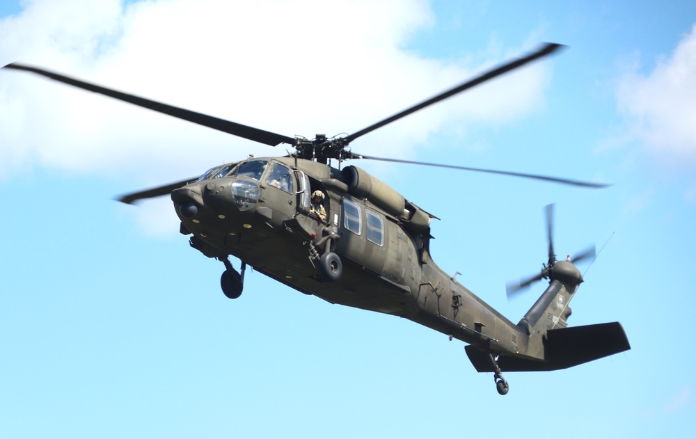 August 2024 UH-60 Black Hawk training operations at Fort McCoy for CSTX 86-24-02