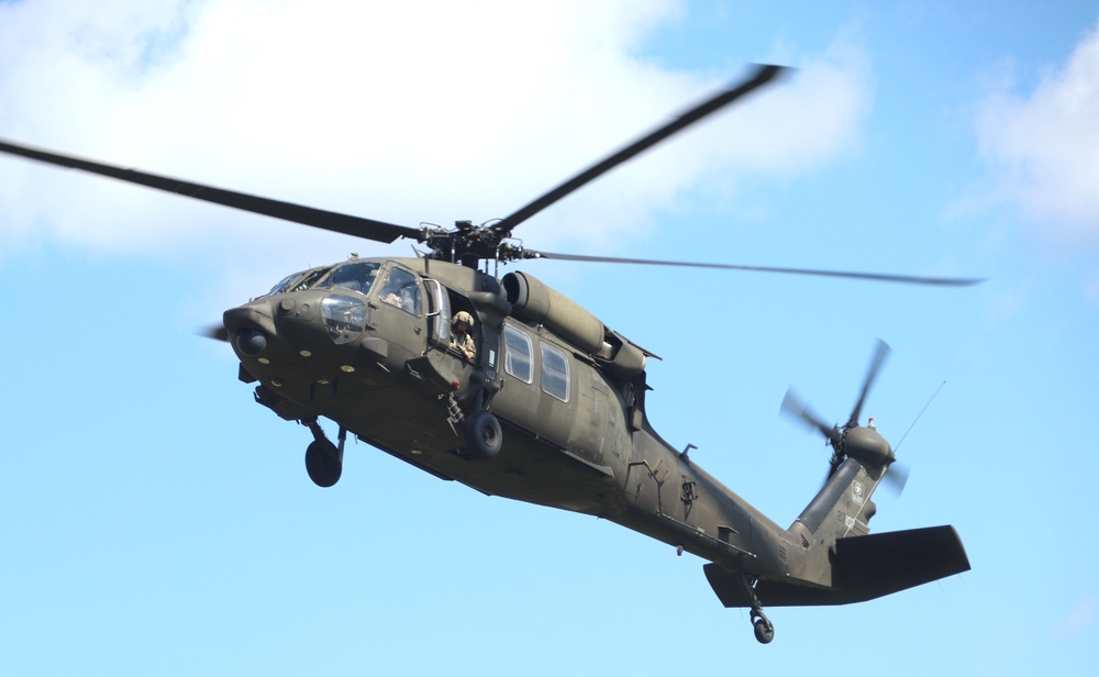 August 2024 UH-60 Black Hawk training operations at Fort McCoy for CSTX 86-24-02