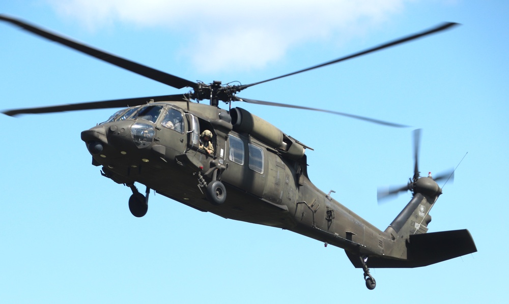 August 2024 UH-60 Black Hawk training operations at Fort McCoy for CSTX 86-24-02