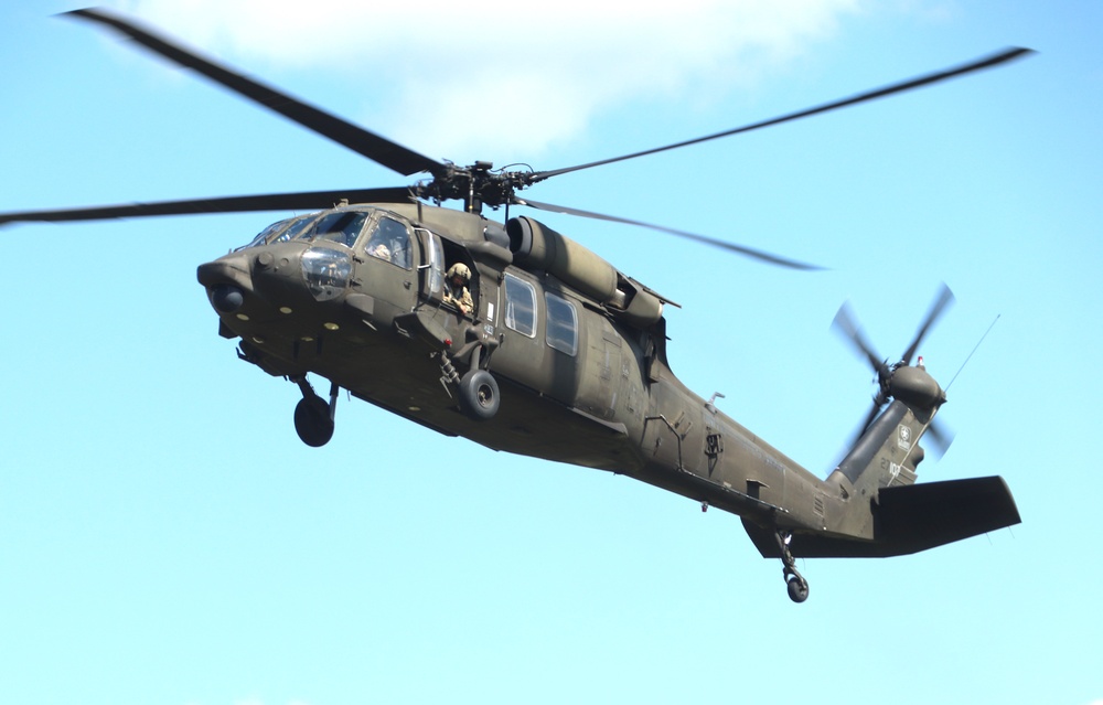 August 2024 UH-60 Black Hawk training operations at Fort McCoy for CSTX 86-24-02