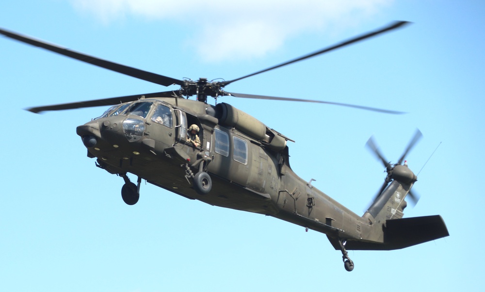 August 2024 UH-60 Black Hawk training operations at Fort McCoy for CSTX 86-24-02