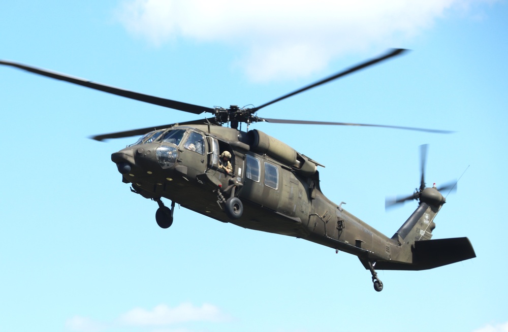 August 2024 UH-60 Black Hawk training operations at Fort McCoy for CSTX 86-24-02