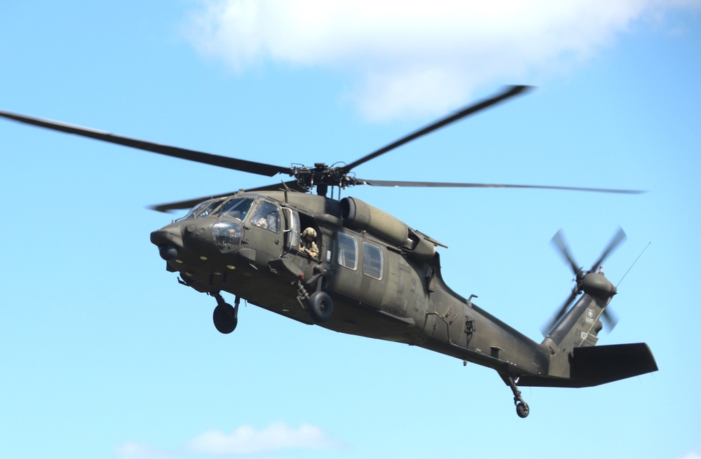 August 2024 UH-60 Black Hawk training operations at Fort McCoy for CSTX 86-24-02