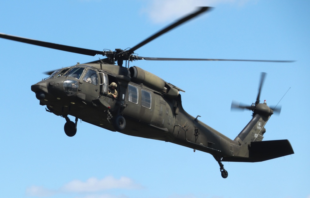 August 2024 UH-60 Black Hawk training operations at Fort McCoy for CSTX 86-24-02