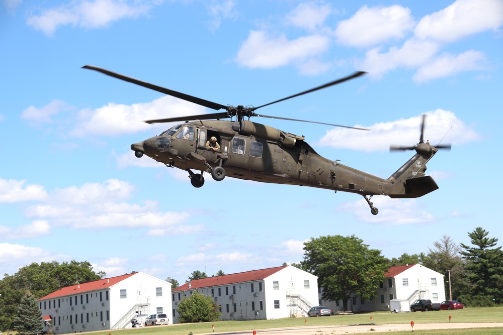 August 2024 UH-60 Black Hawk training operations at Fort McCoy for CSTX 86-24-02