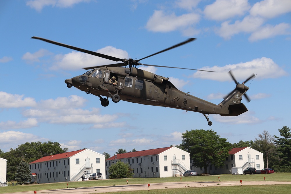 August 2024 UH-60 Black Hawk training operations at Fort McCoy for CSTX 86-24-02