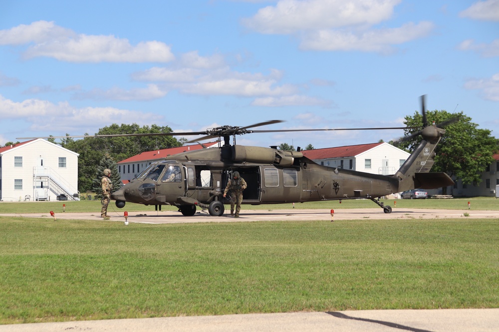 August 2024 UH-60 Black Hawk training operations at Fort McCoy for CSTX 86-24-02