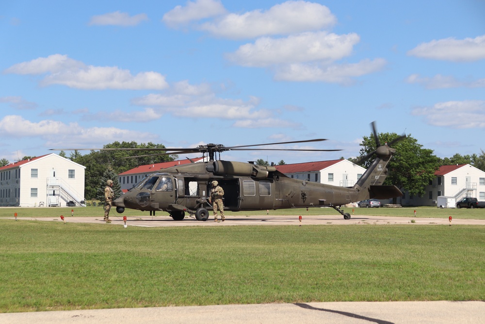 August 2024 UH-60 Black Hawk training operations at Fort McCoy for CSTX 86-24-02