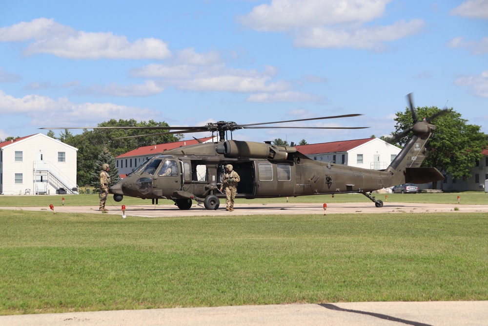 August 2024 UH-60 Black Hawk training operations at Fort McCoy for CSTX 86-24-02