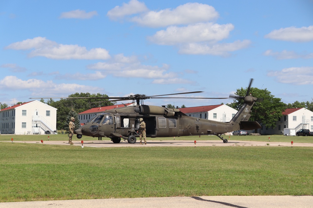 August 2024 UH-60 Black Hawk training operations at Fort McCoy for CSTX 86-24-02