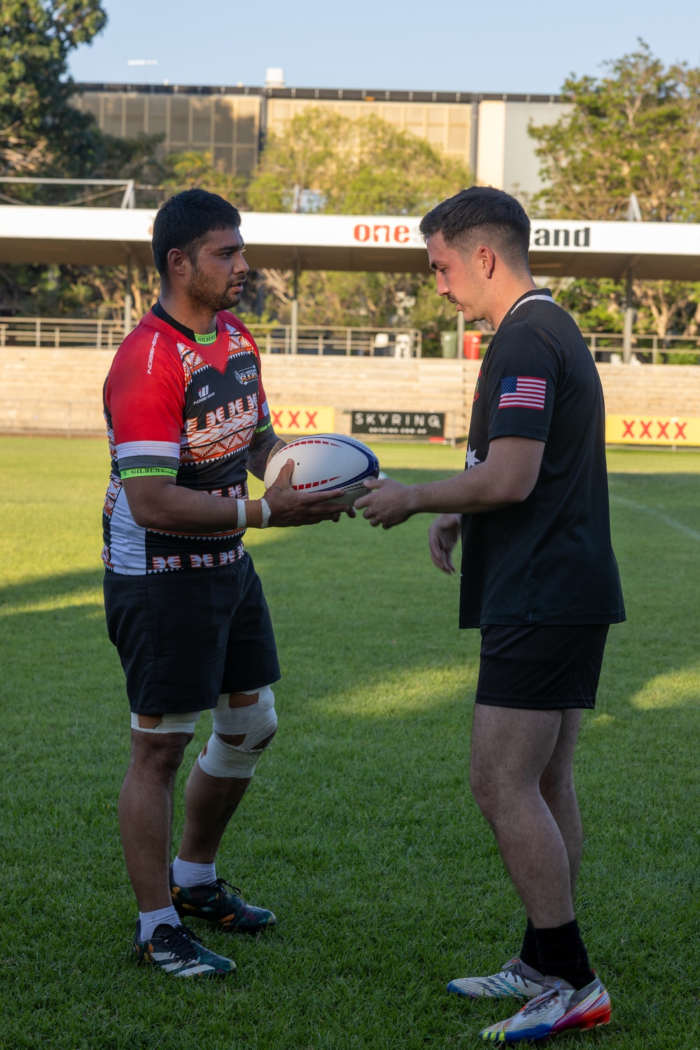 MRF-D 24.3 Marines play rugby against All Nations Rugby Team