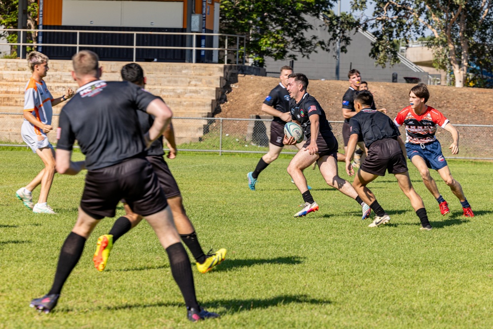 MRF-D 24.3 Marines play rugby against All Nations Rugby Team