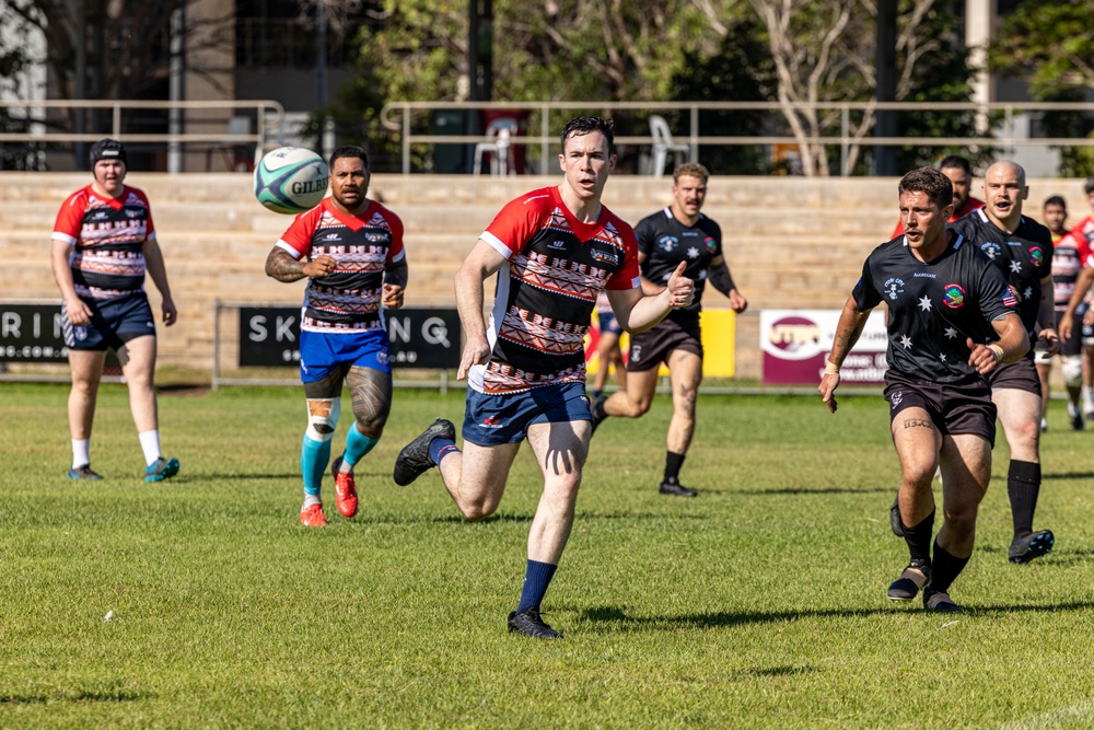 MRF-D 24.3 Marines play rugby against All Nations Rugby Team