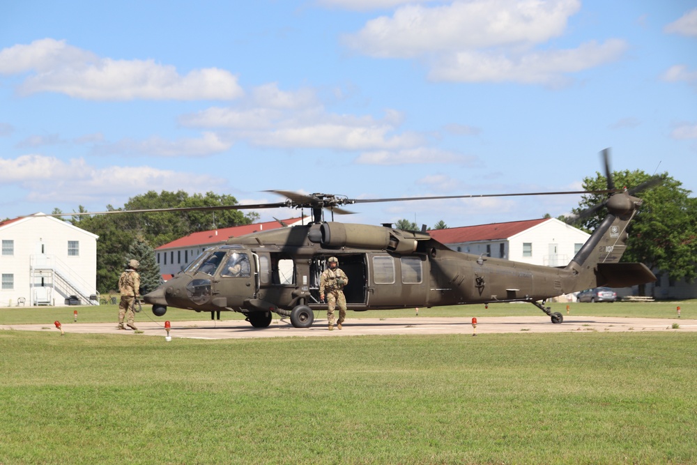 August 2024 UH-60 Black Hawk training operations at Fort McCoy for CSTX 86-24-02