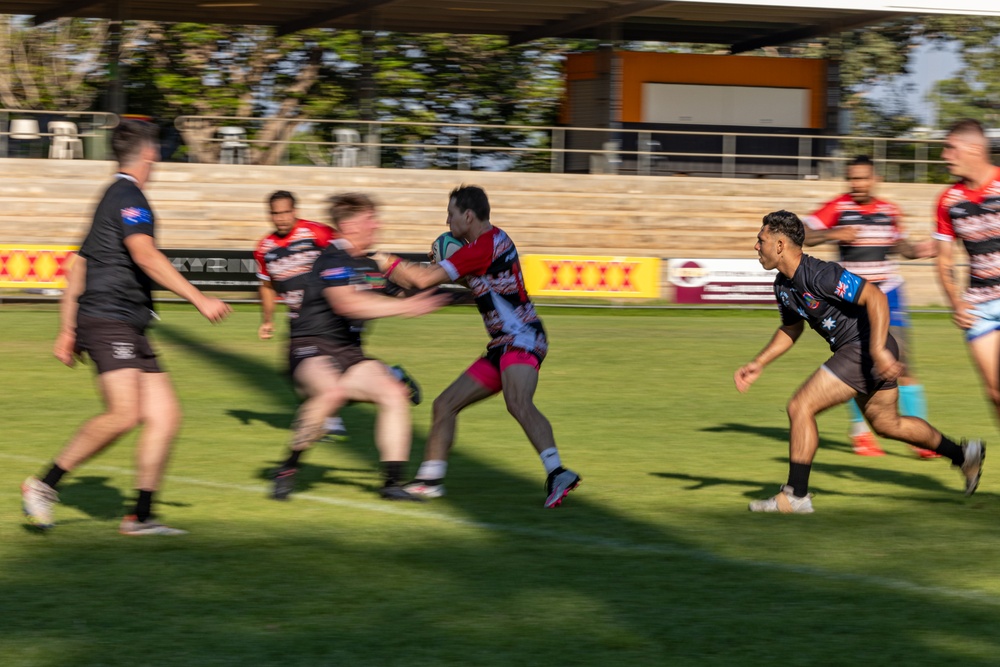 MRF-D 24.3 Marines play rugby against All Nations Rugby Team