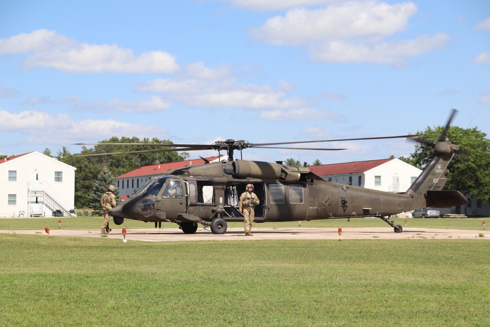 August 2024 UH-60 Black Hawk training operations at Fort McCoy for CSTX 86-24-02