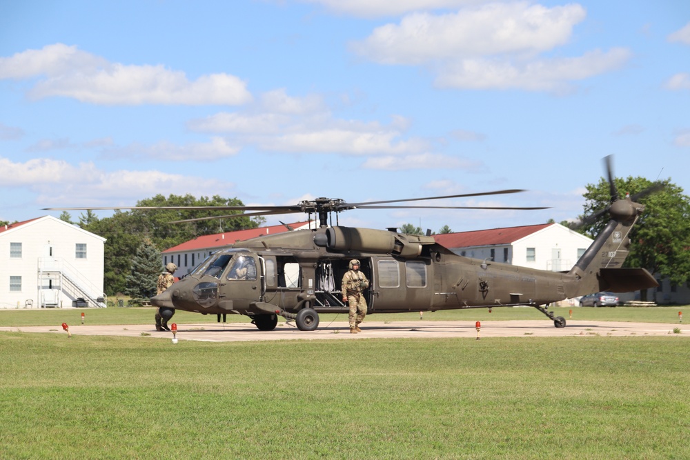 August 2024 UH-60 Black Hawk training operations at Fort McCoy for CSTX 86-24-02