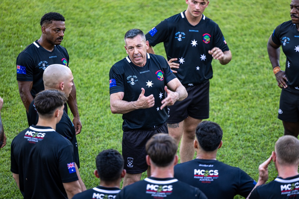 MRF-D 24.3 Marines play rugby against All Nations Rugby Team