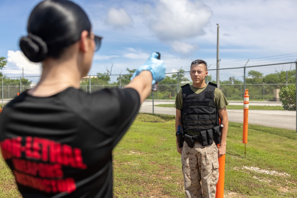 Camp Blaz PMO Marines participate in the OC course