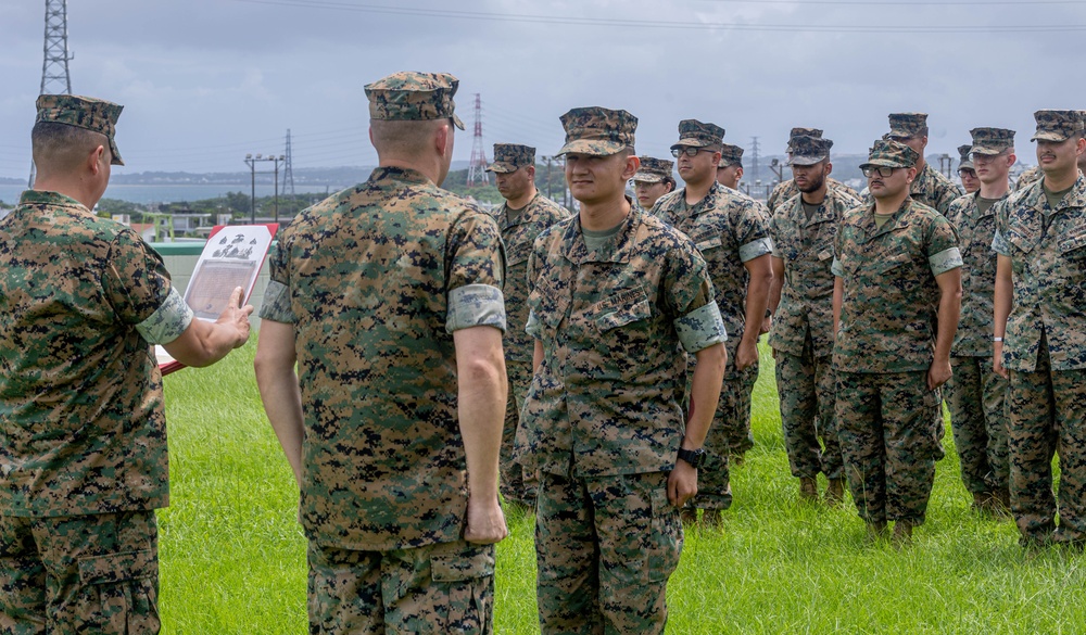 3d MEB Corporal Zavala Promotion and Reenlistment Ceremony