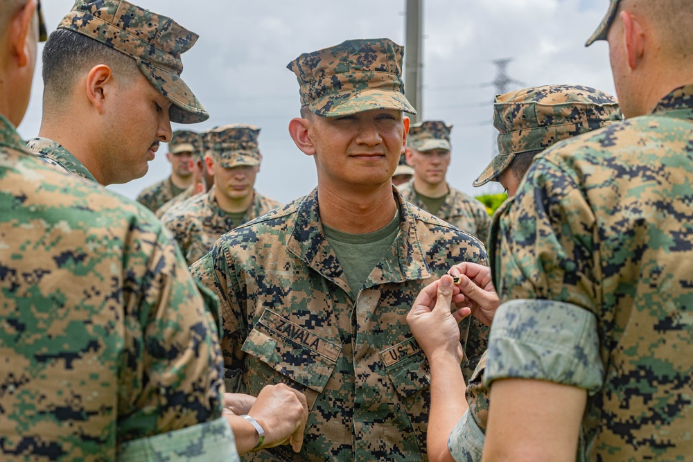 3d MEB Corporal Zavala Promotion and Reenlistment Ceremony