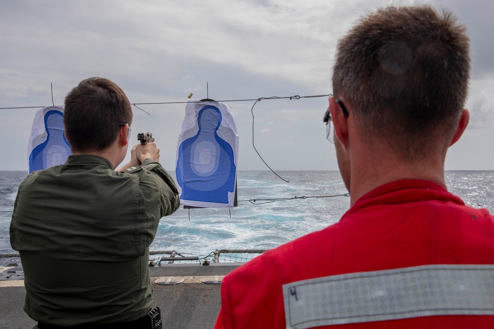 USS Spruance conducts live-fire exercise